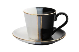 MIER. FILIŻANKA ESPRESSO OPTY TRIO CZARNO-BIAŁE