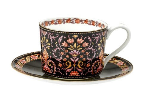 MP 115-6608 FILIŻANKA 225ML + SPODEK CZARNA