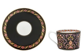 MP 115-6608 FILIŻANKA 225ML + SPODEK CZARNA