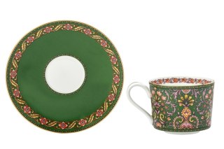 MP 115-6610 FILIŻANKA 225ML + SPODEK ZIELONA