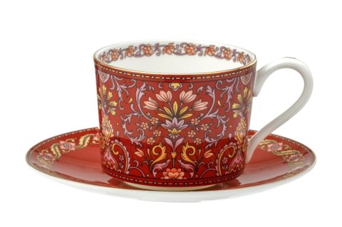 MP 115-6611 FILIŻANKA 225ML + SPODEK CZERWONA