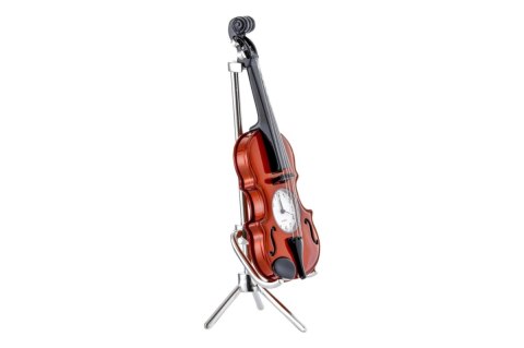 MP 210-6011 Skrzypce z zegarkiem H15cm