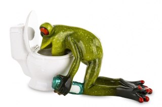 PIP PR-01130 FIGURKA ŻABA PRZY TOALECIE