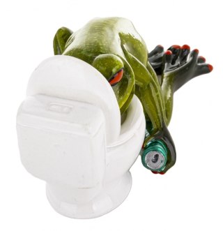PIP PR-01130 FIGURKA ŻABA PRZY TOALECIE