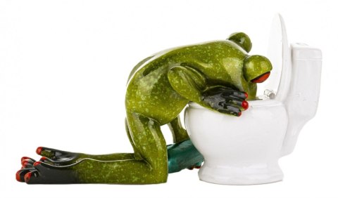 PIP PR-01130 FIGURKA ŻABA PRZY TOALECIE