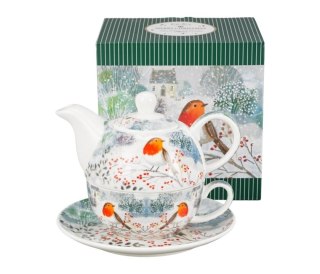 TEA FOR ONE DZBANEK Z FILIŻ. ROBIN IN SNOW 82685