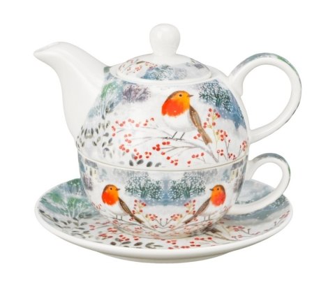 TEA FOR ONE DZBANEK Z FILIŻ. ROBIN IN SNOW 82685