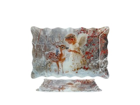 DS DOR27054 SZKLANA TACA 30x20CM ŚWIĘTA