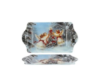 DS DOR27061 SZKLANA TACA 27x15CM ŚWIĘTA