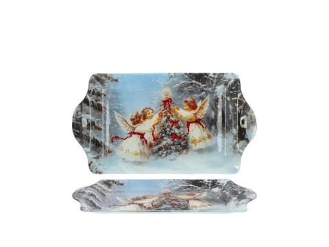 DS DOR27061 SZKLANA TACA 27x15CM ŚWIĘTA