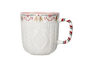 DS SAL6327 KUBEK PORCELANOWY ŚWIĄTECZNY PLECIONY