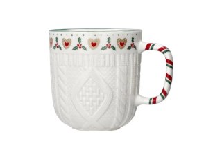 DS SAL6328 KUBEK PORCELANOWY ŚWIĄTECZNY PLECIONY