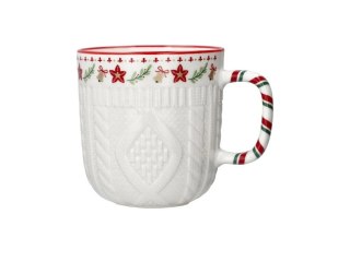 DS SAL6329 KUBEK PORCELANOWY ŚWIĄTECZNY PLECIONY