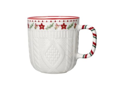 DS SAL6329 KUBEK PORCELANOWY ŚWIĄTECZNY PLECIONY